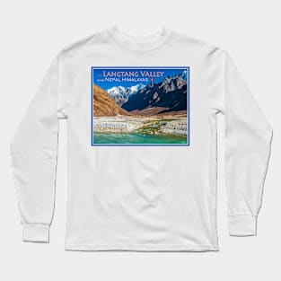 the head of the Langtang Valley Long Sleeve T-Shirt